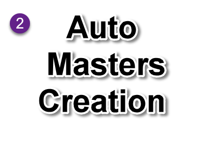 Auto create masters using udiMagic